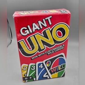 Giant UNO Card Game Kids Adults Family Game Night Jumbo Large 108 Ct 2-10 Player